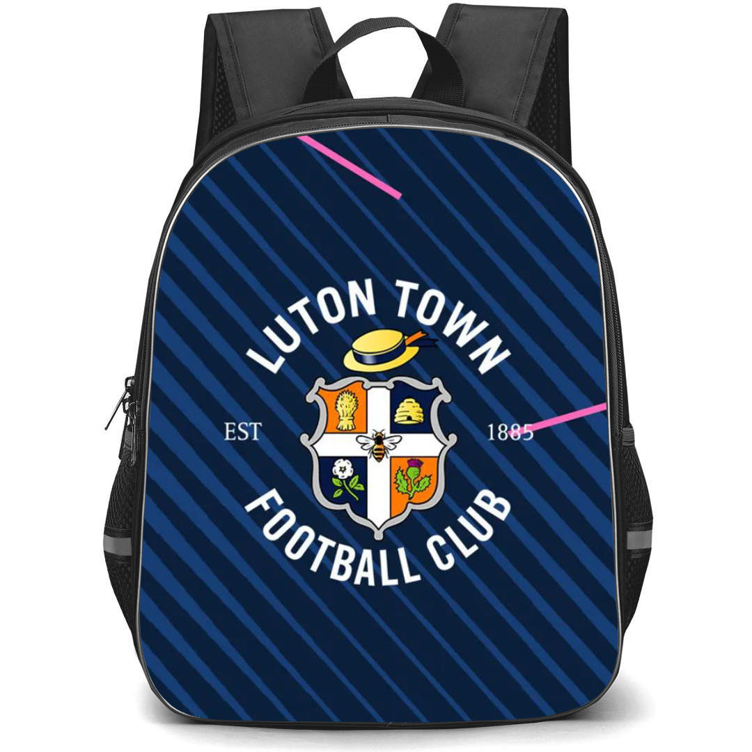 Luton Town F.C. Backpack StudentPack - Luton Town F.C. Logo On Blue Stripe Background
