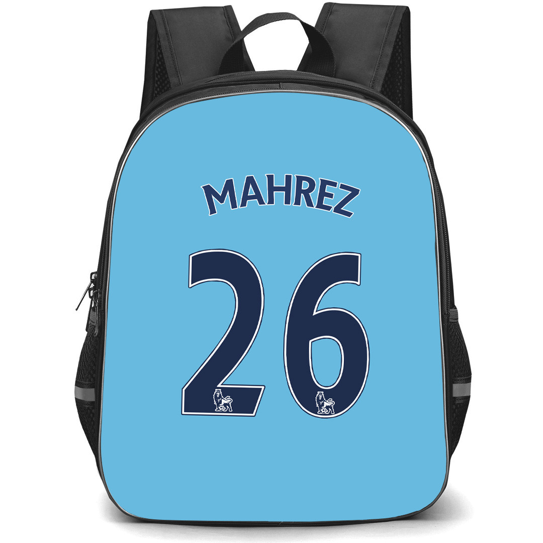 Riyad Mahrez Backpack StudentPack - Riyad Mahrez Manchester City F.C. No. 26 Jersey