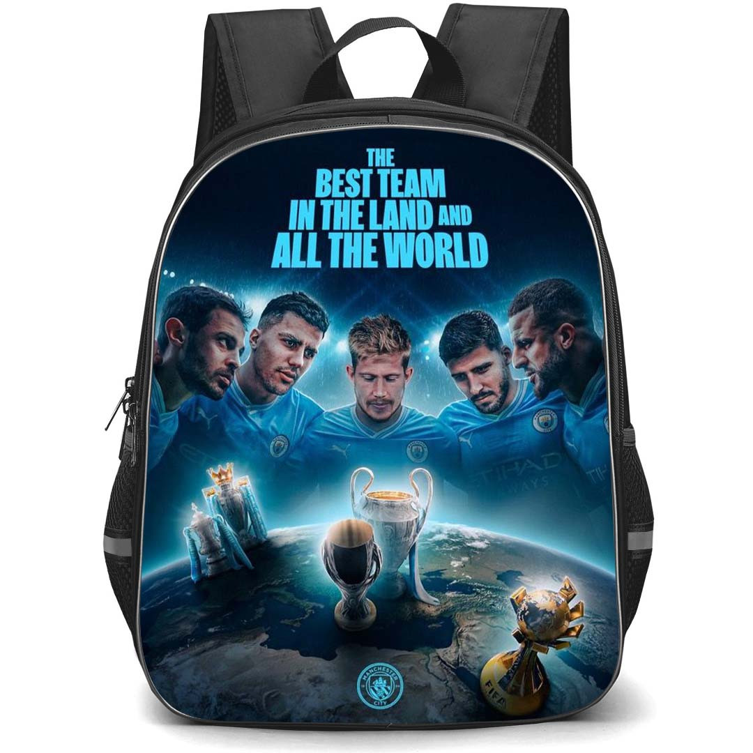 Manchester City F.C. School Backpack StudentPack - Manchester City F.C. The Best Team In The Land And All The World Poster