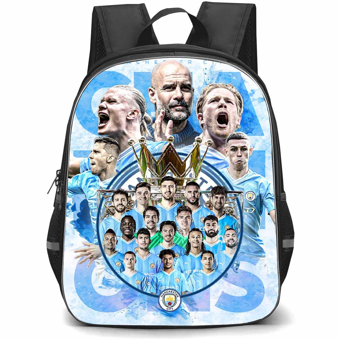Manchester City F.C. School Backpack StudentPack - Manchester City Champion of The 2023-24 Season Poster