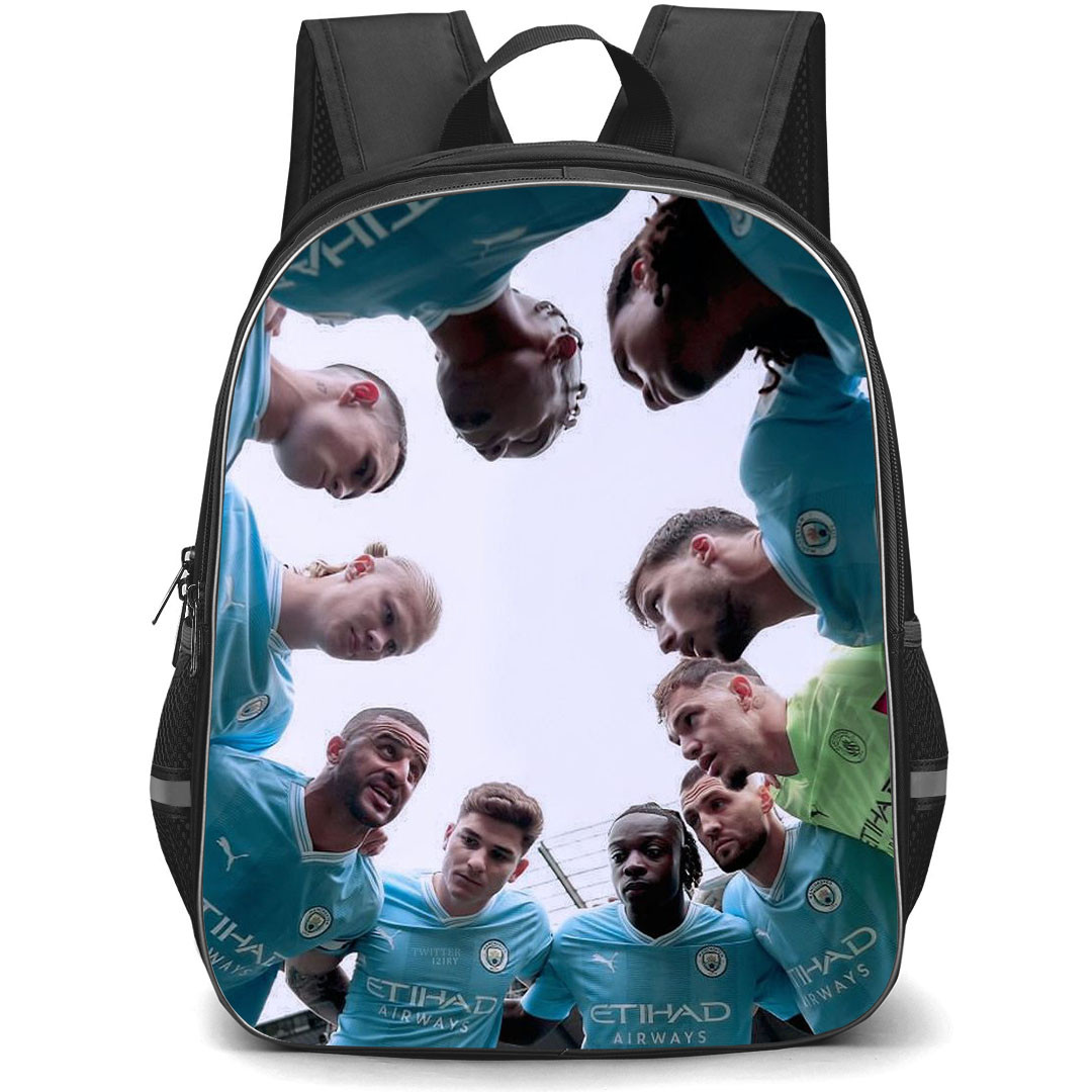 Manchester City F.C. School Backpack StudentPack - Manchester City F.C. Football Team Squad Poster