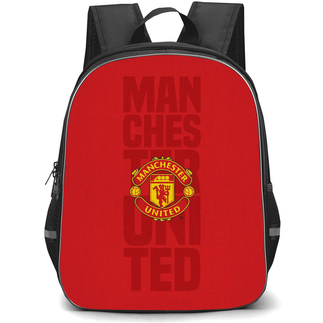 Manchester United F.C. Backpack StudentPack - Manchester United F.C. Logo Red Background