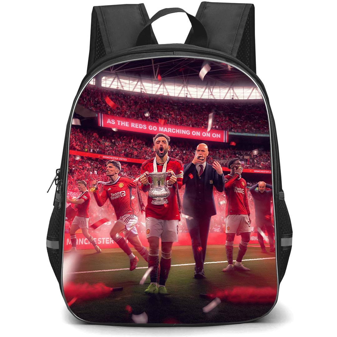 Manchester United F.C. School Backpack StudentPack - Man United Bleacher Report Football Poster