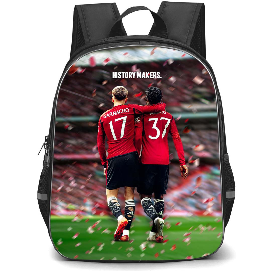 Manchester United F.C. School Backpack StudentPack - Man United Garnacho And Kobbie The History Maker Poster