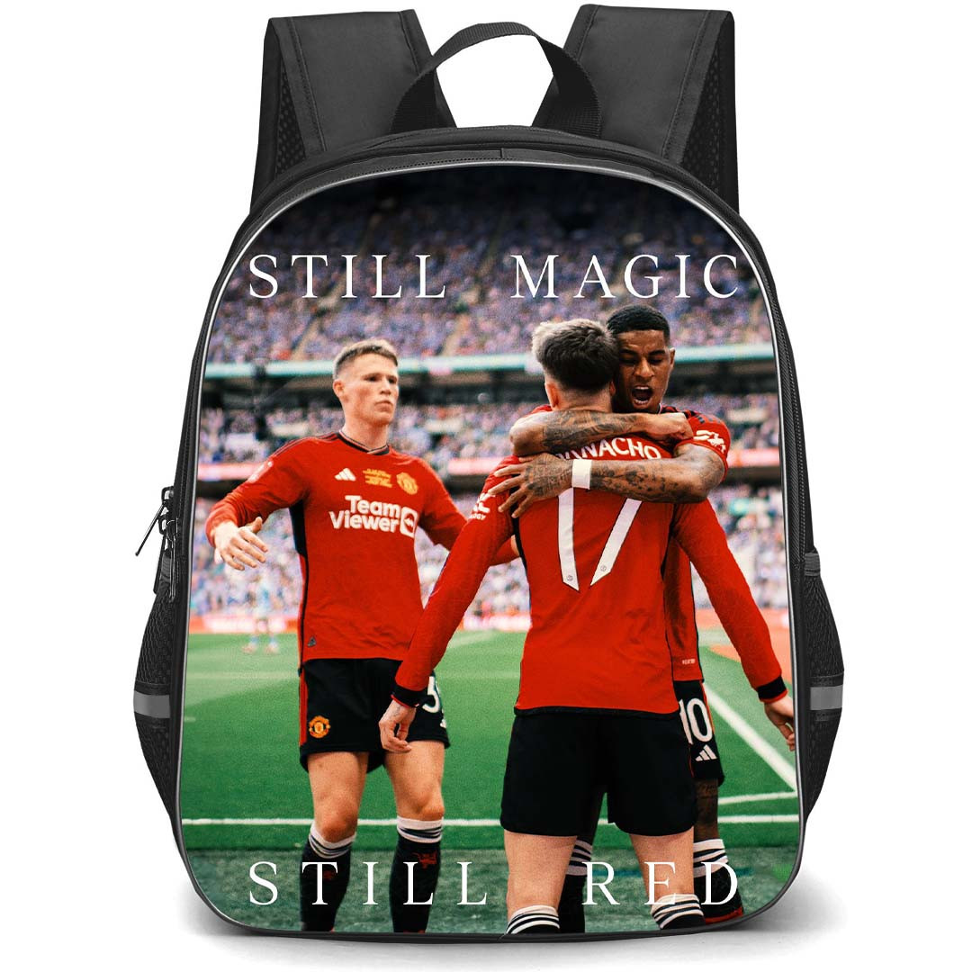 Manchester United F.C. School Backpack StudentPack - Man United Still Magic Still Red Sticker