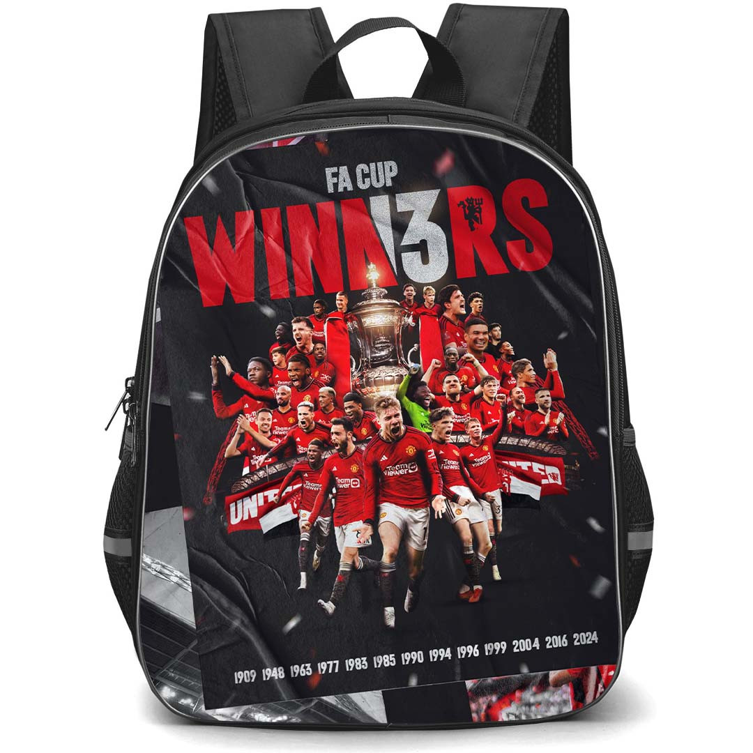 Manchester United F.C. School Backpack StudentPack - Man United Thirteen Times Poster