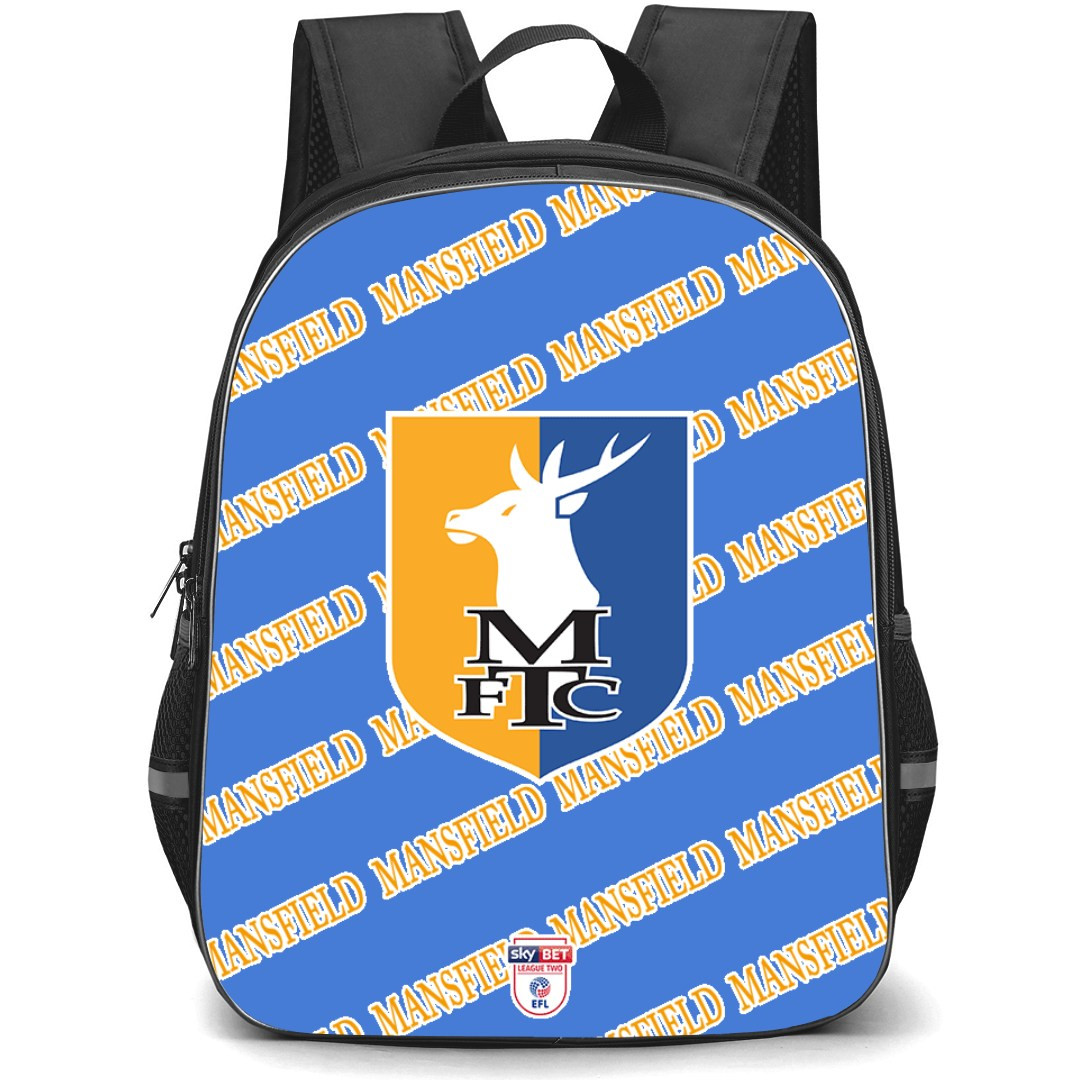 Mansfield Town FC Backpack StudentPack - Mansfield Football Club Medley Monogram Wordmark