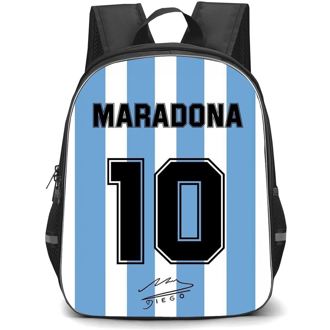 Diego Maradona Backpack StudentPack - Diego Maradona Argentina National Football Team No. 10 Jersey