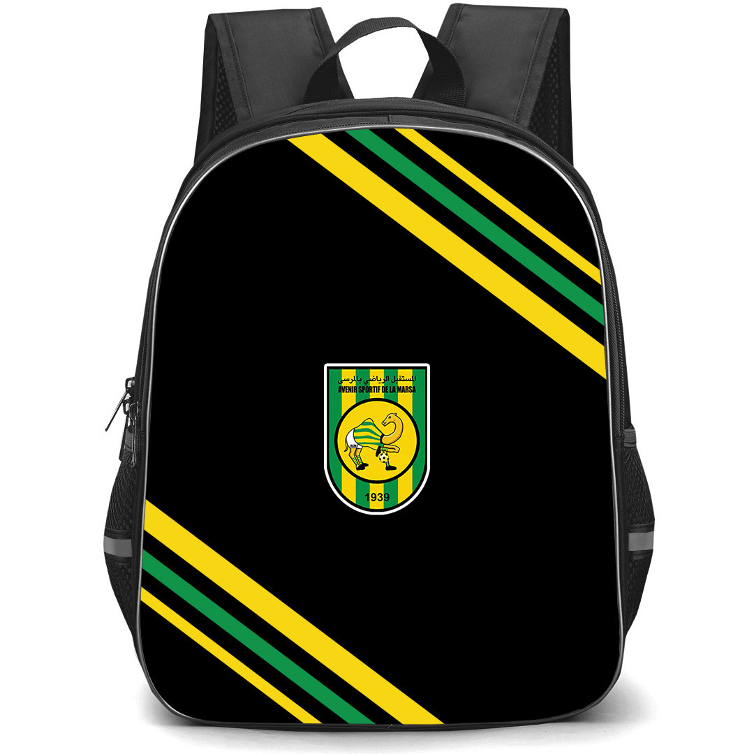 Avenir Sportif de La Marsa Backpack School Bag StudentPack - Avenir Sportif de La Marsa Large Logo With Stripe