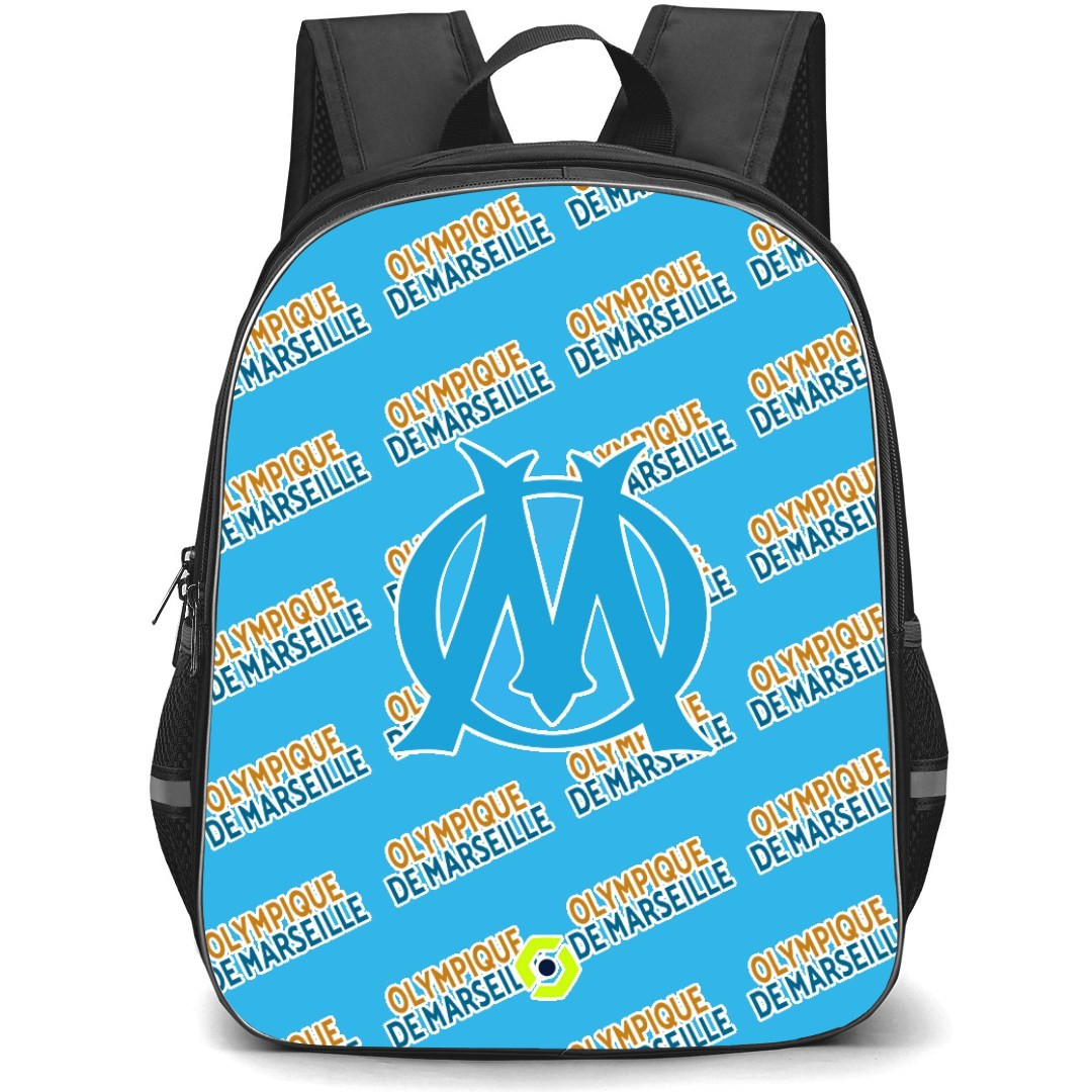 Olympique DE Marseille Football Club Backpack StudentPack - Marseille Football Club Medley Monogram Wordmark