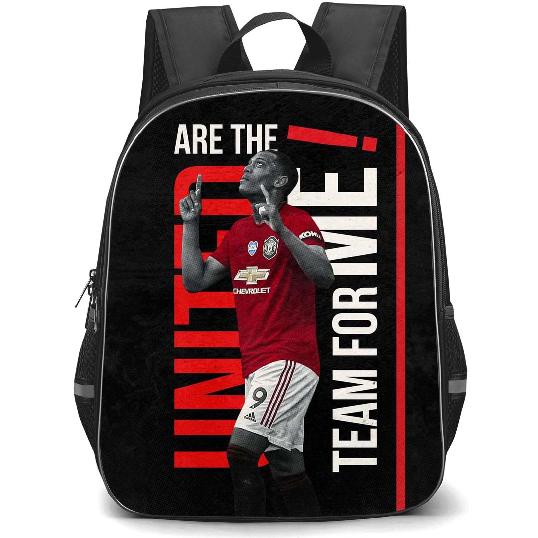 Anthony Martial Backpack StudentPack - Anthony Martial Celebration Word Art United Are The Team For me