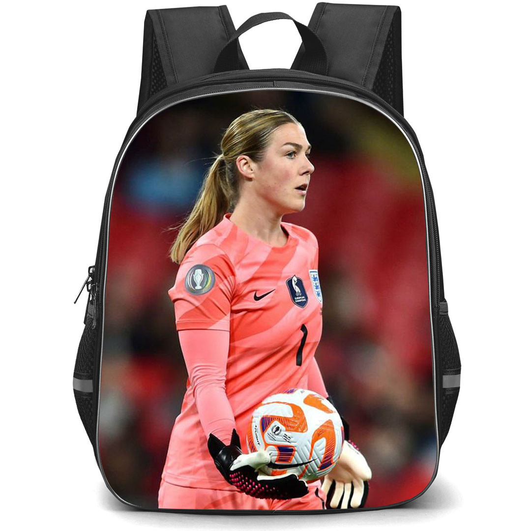 Mary Earps Backpack StudentPack - Mary Earps England Women's National Football Holding Ball Poster