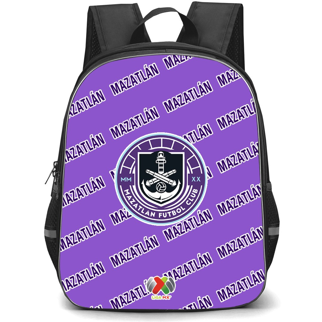 Mazatlan FC Backpack StudentPack - Mazatlan Football Club Medley Monogram Wordmark