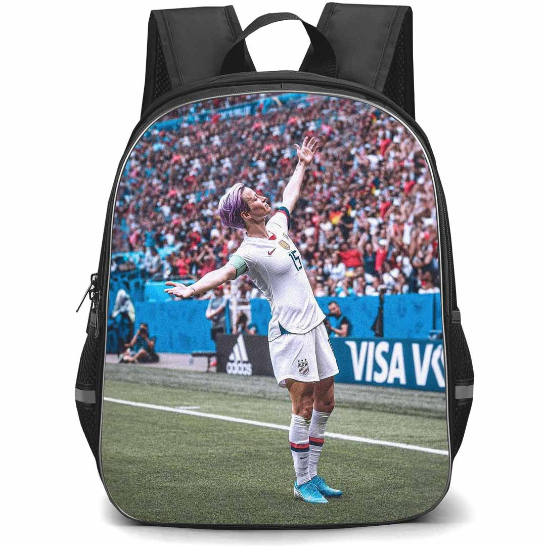 Megan Rapinoe Backpack StudentPack - Megan Rapinoe United States Women's National Football Interact With Audience Poster