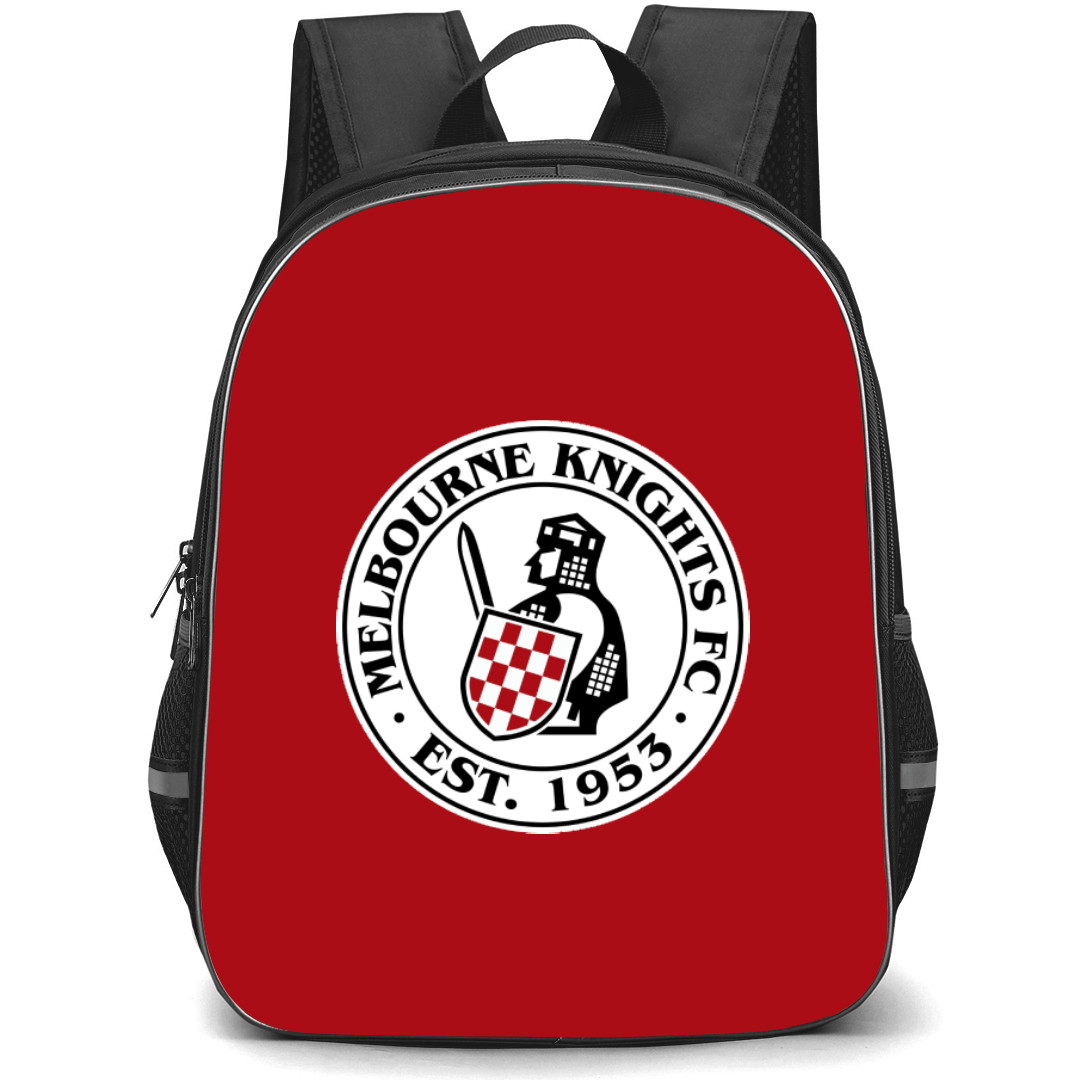 Melbourne Knights Football Club Backpack School Bag StudentPack - Large Logo