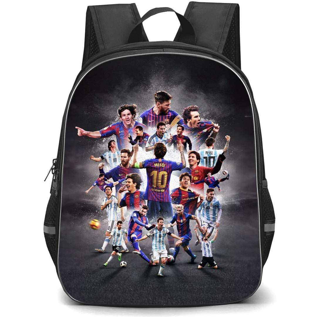 Lionel Messi Backpack StudentPack - Lionel Messi From Young To Old Star Poster