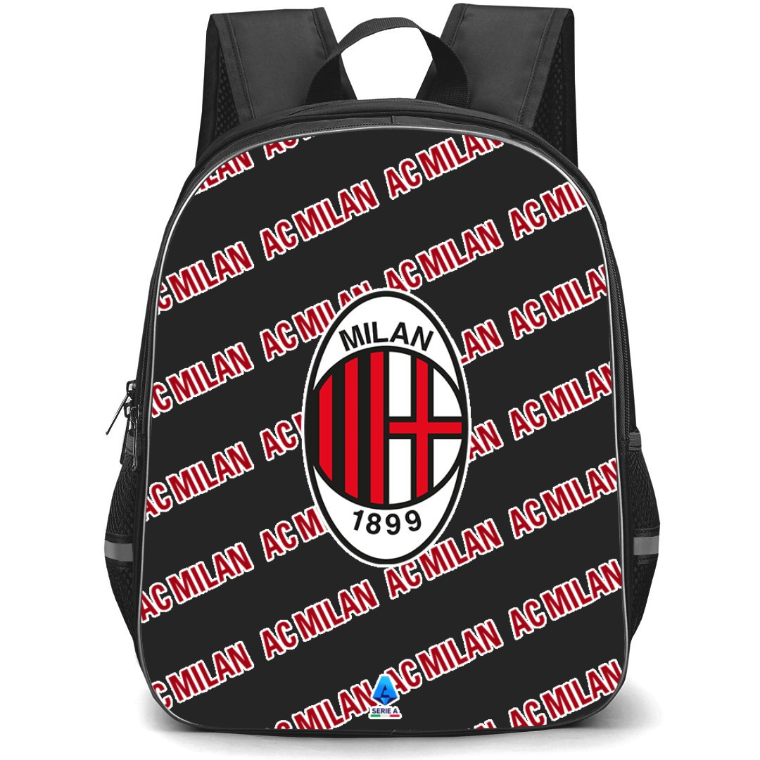 AC Milan Football Club Backpack StudentPack - Milan Football Club Medley Monogram Wordmark