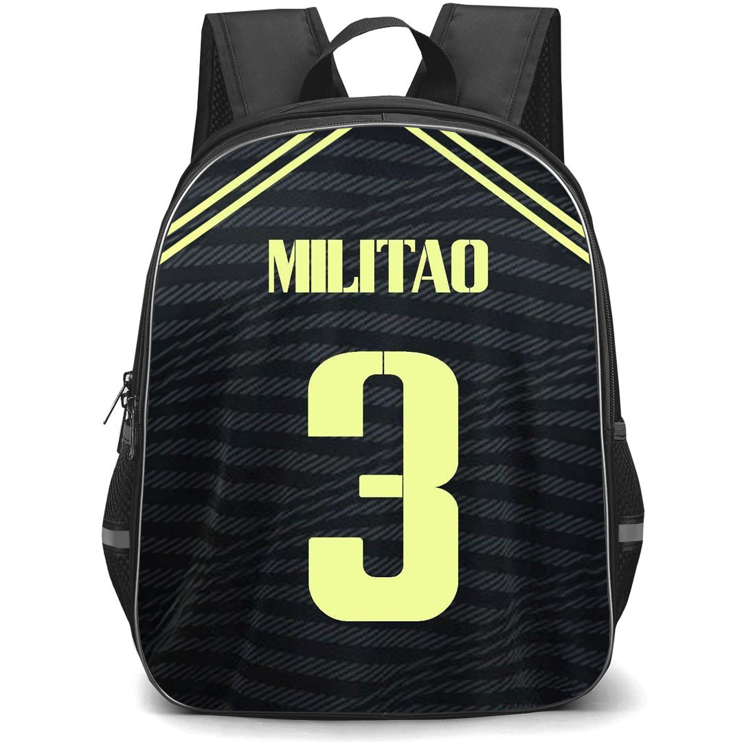 Eder Militao Backpack StudentPack - Eder Militao Real Madrid CF No. 3 Jersey