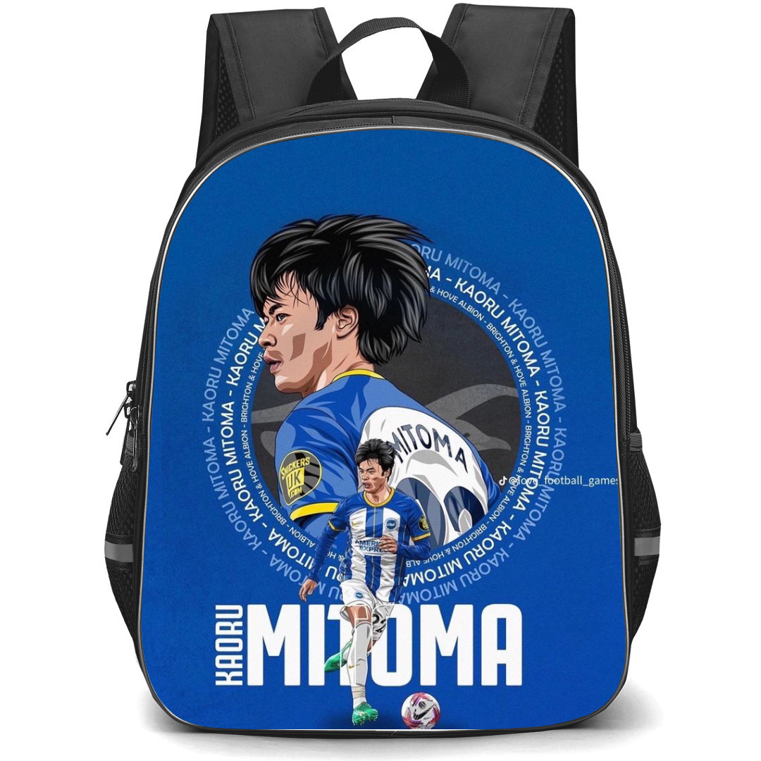 Kaoru Mitoma Backpack StudentPack - Kaoru Mitoma Avatar Blue Background