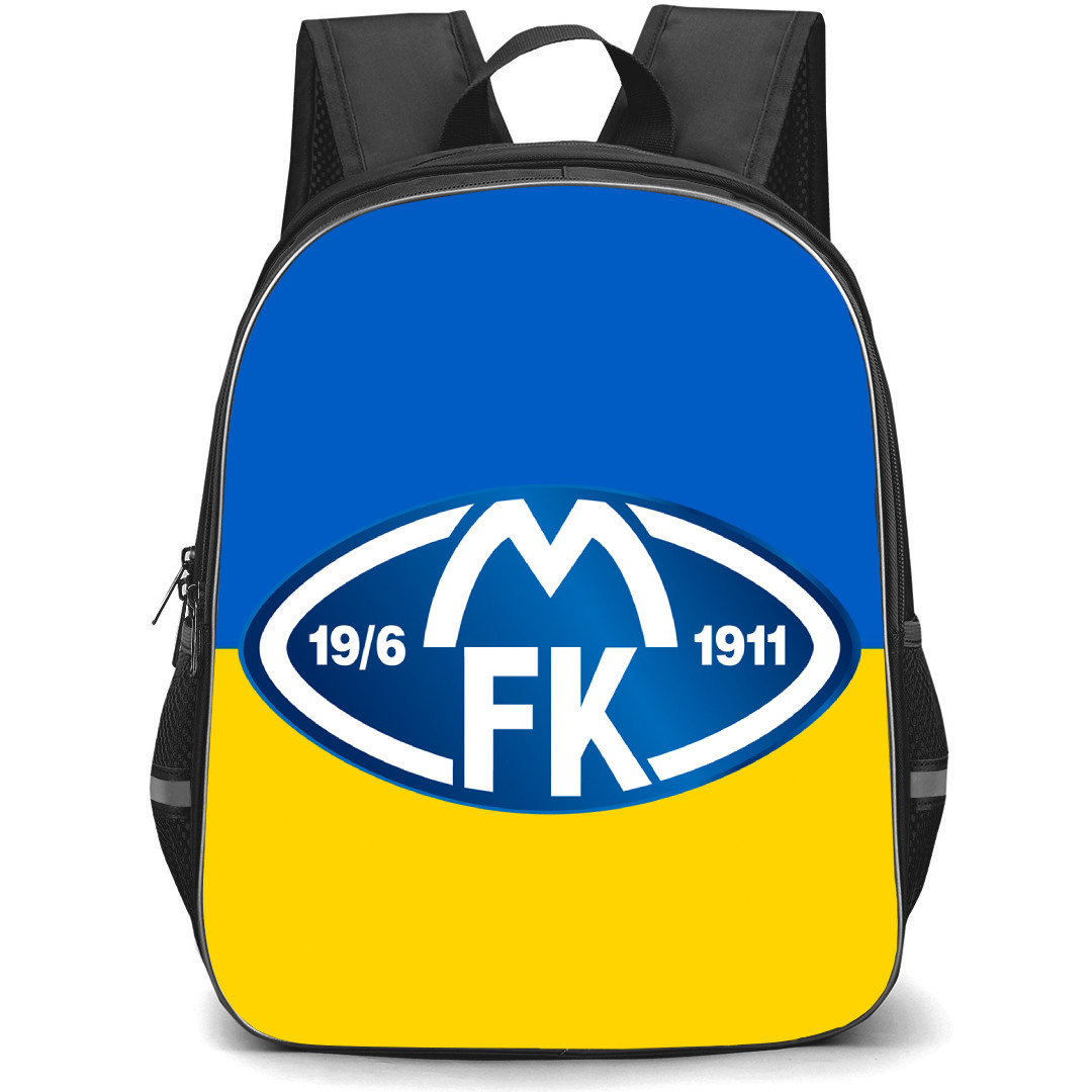 Molde FK Backpack School Bag StudentPack - Logo In Blue And Yellow Background