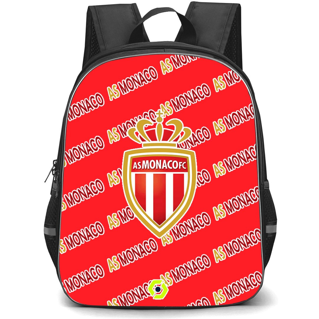 AS Monaco Football Club Backpack StudentPack - Monaco Football Club Medley Monogram Wordmark