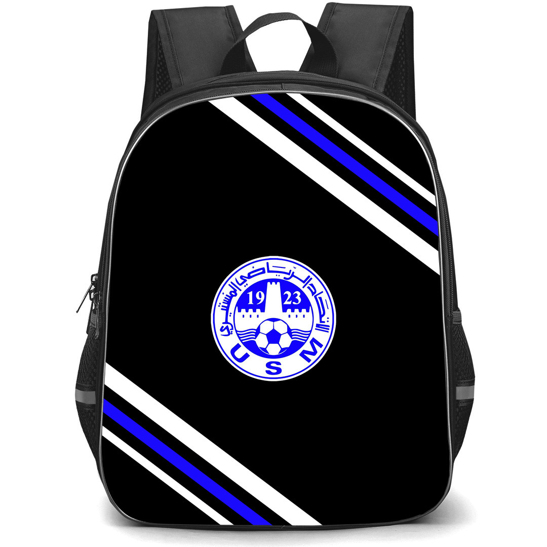 Union Sportive Monastirienne Backpack School Bag StudentPack - Union Sportive Monastirienne Large Logo With Stripe