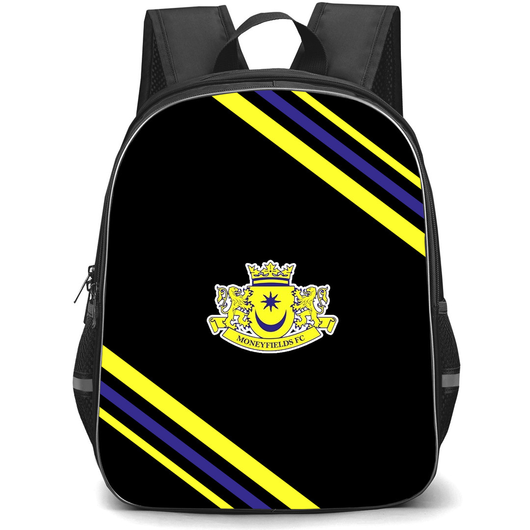 Moneyfields Football Club Backpack School Bag StudentPack - Moneyfields Football Club Large Logo With Stripe