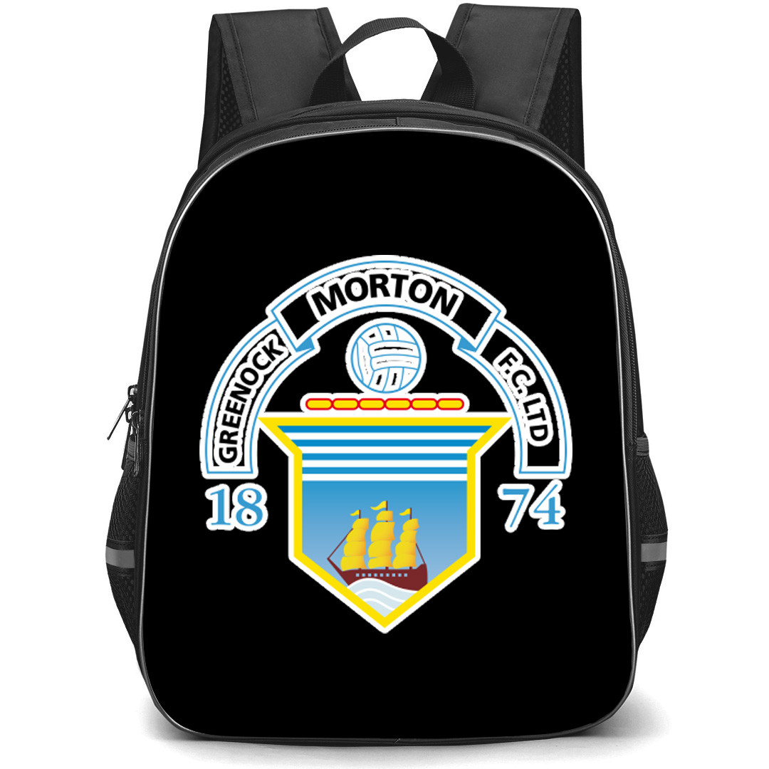 Greenock Morton Backpack School Bag StudentPack - Large Logo Football Club