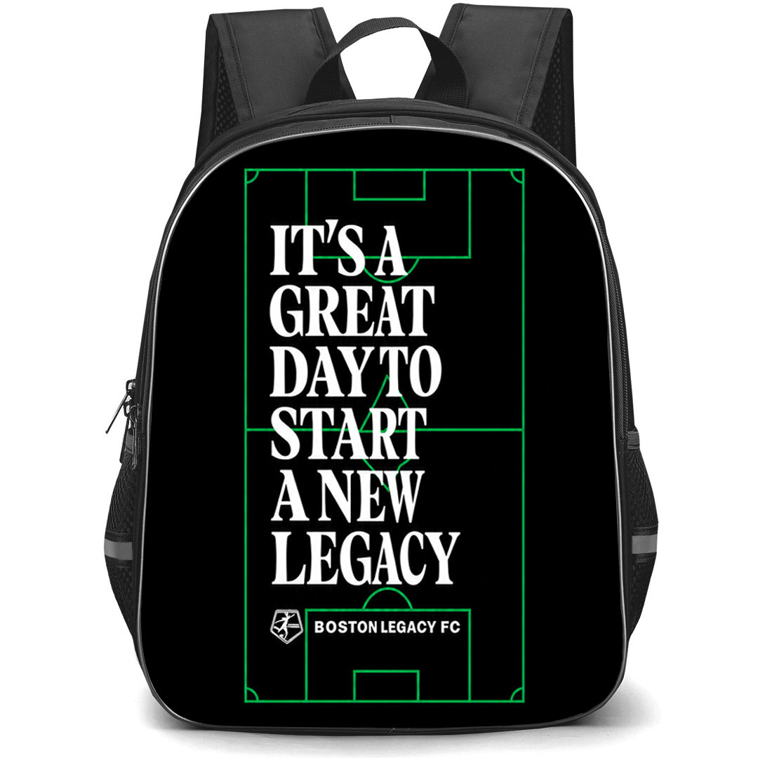 NWSL Boston FC Backpack School Bag StudentPack - Boston Legacy FC Motivational Field Design Poster