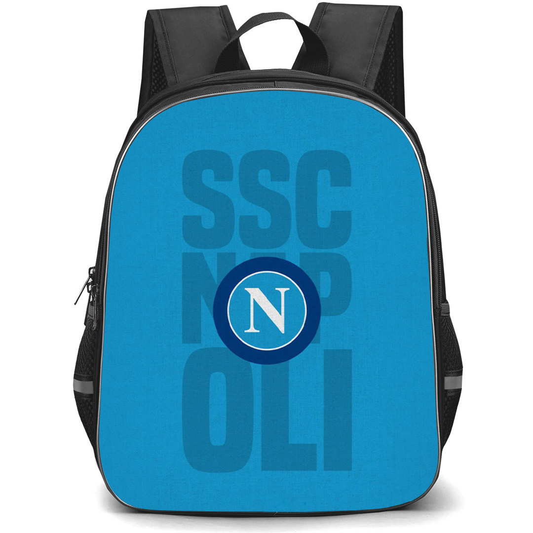 S.S.C. Napoli Backpack StudentPack - S.S.C. Napoli Logo SkyBlue Background