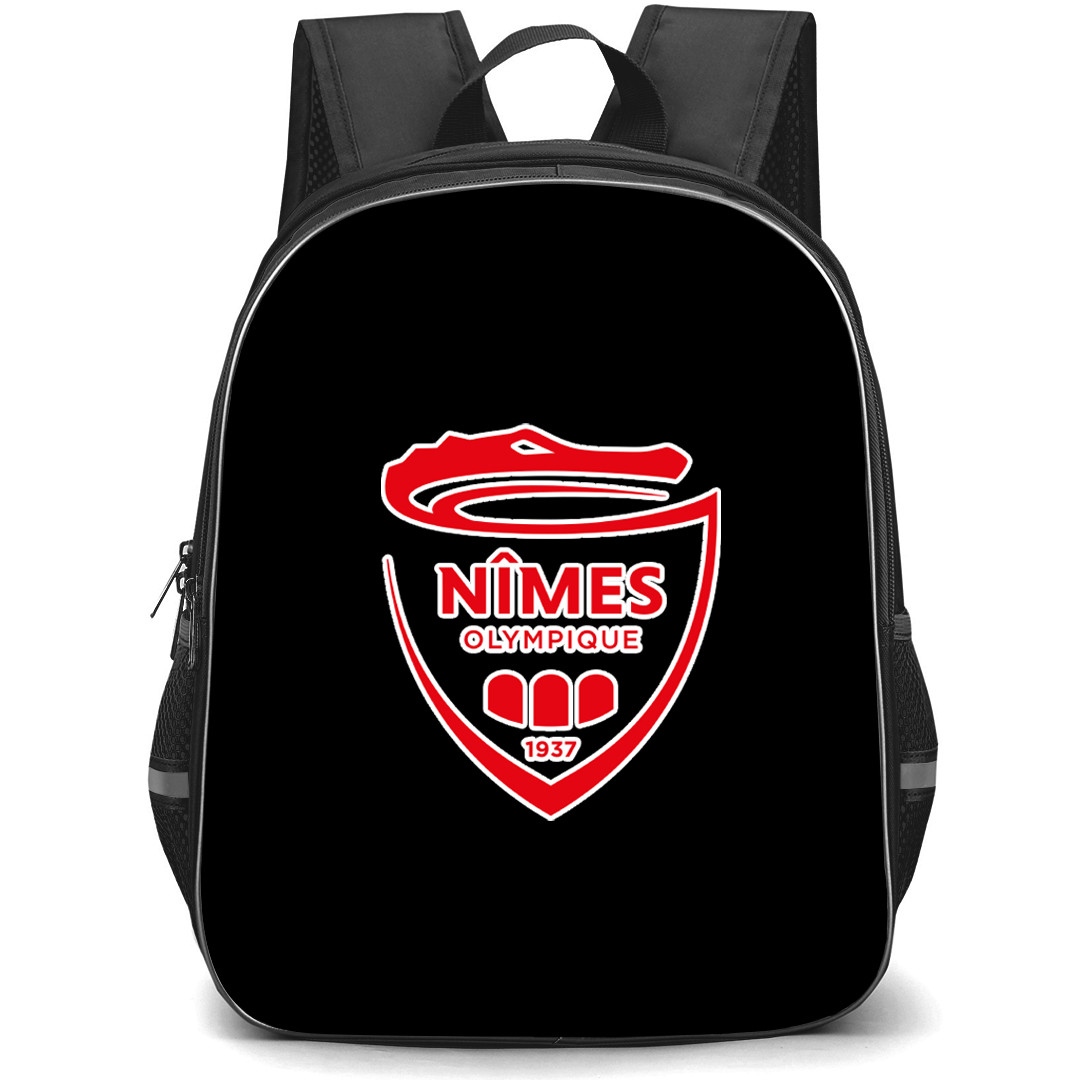 Nimes Olympique Backpack School Bag StudentPack - Large Logo Football Club