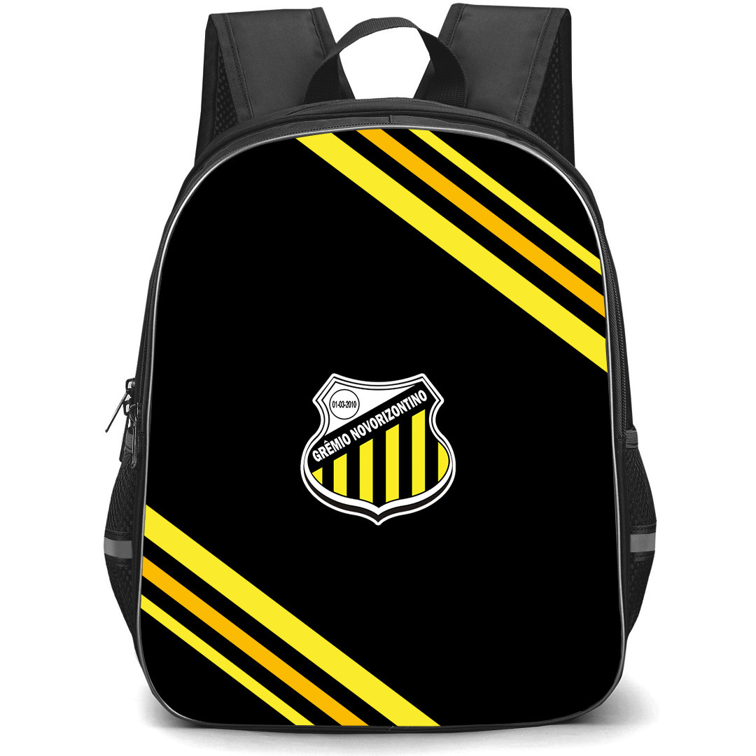 Gremio Novorizontino Backpack School Bag StudentPack - Gremio Novorizontino Large Logo With Stripe