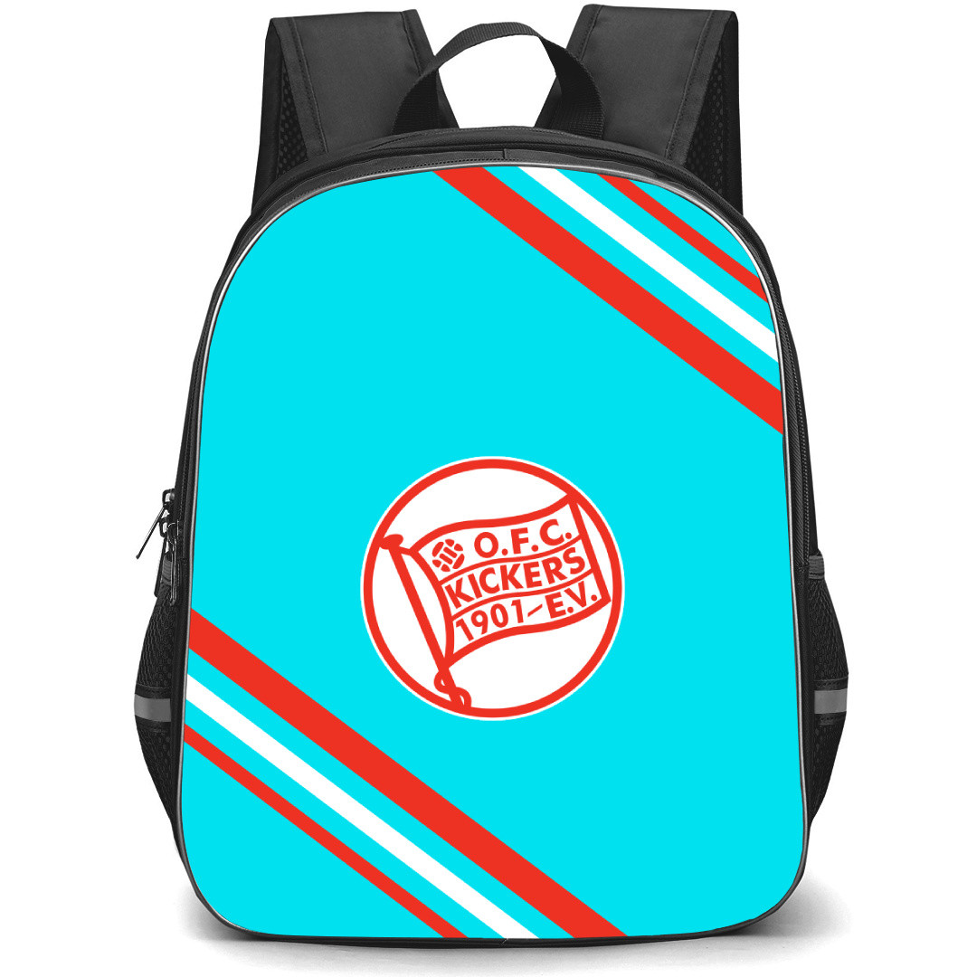 Kickers Offenbach Football Club Backpack School Bag StudentPack - Large Logo With Stripe