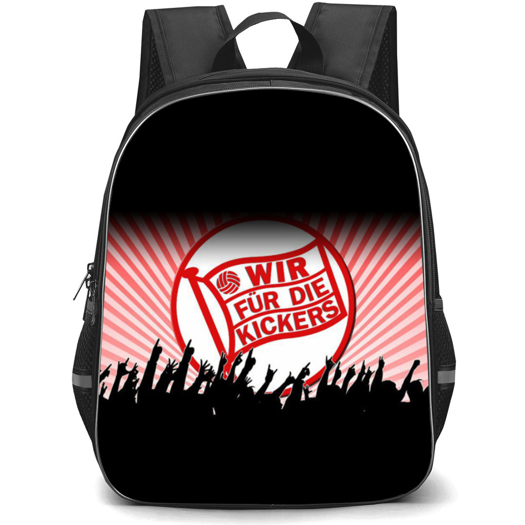 Kickers Offenbach Football Club Backpack School Bag StudentPack - Logo Fans Cheering Silhoutte