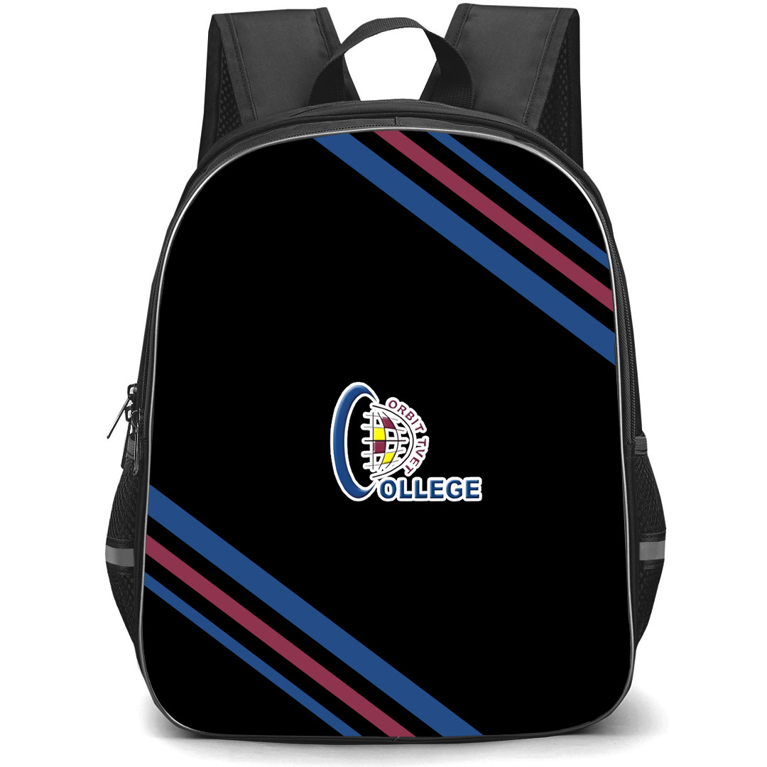 Orbit College Football Club Backpack School Bag StudentPack - Orbit College Football Club Large Logo With Stripe