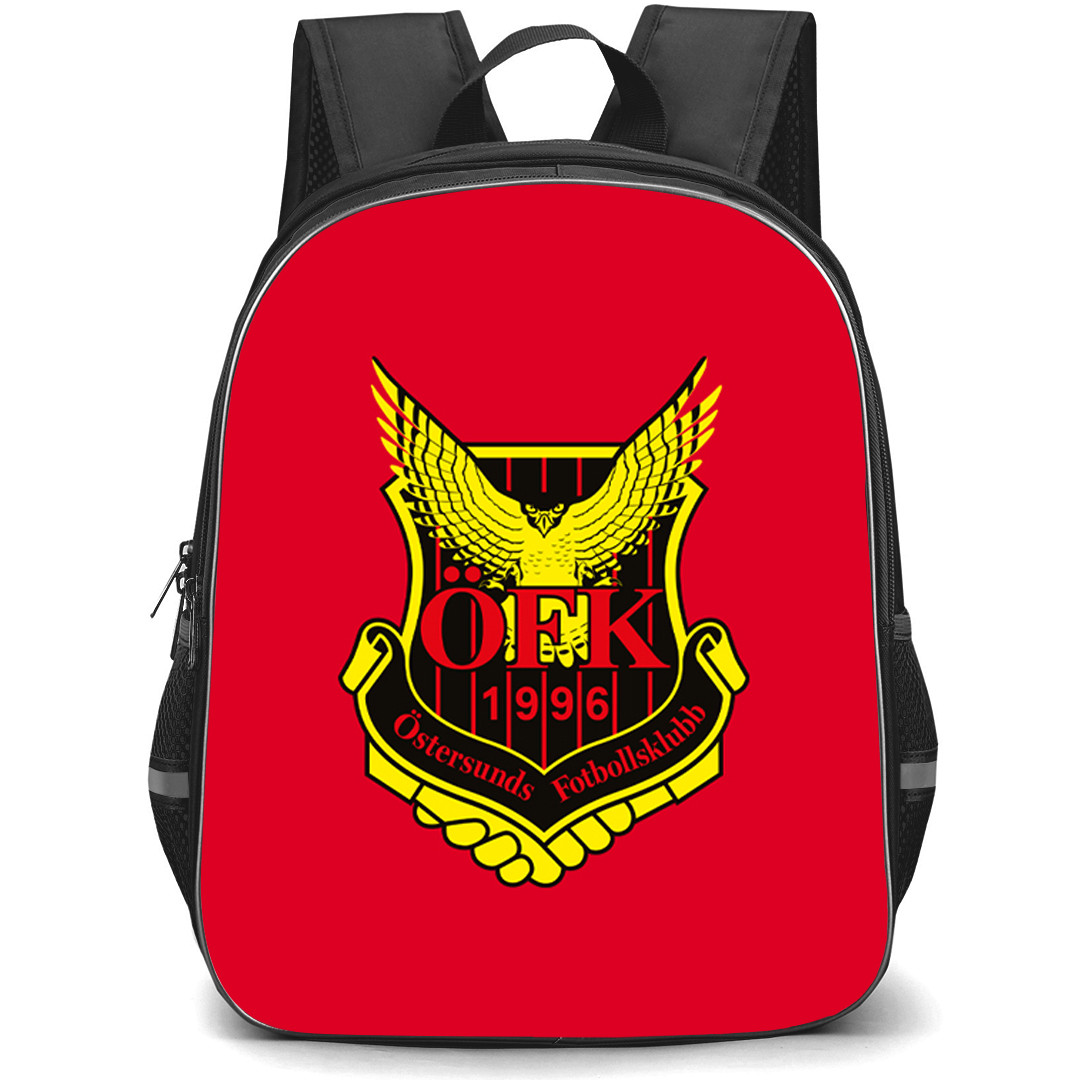 Ostersunds FK Backpack School Bag StudentPack - Ostersunds FK Logo On Red Background Football Club