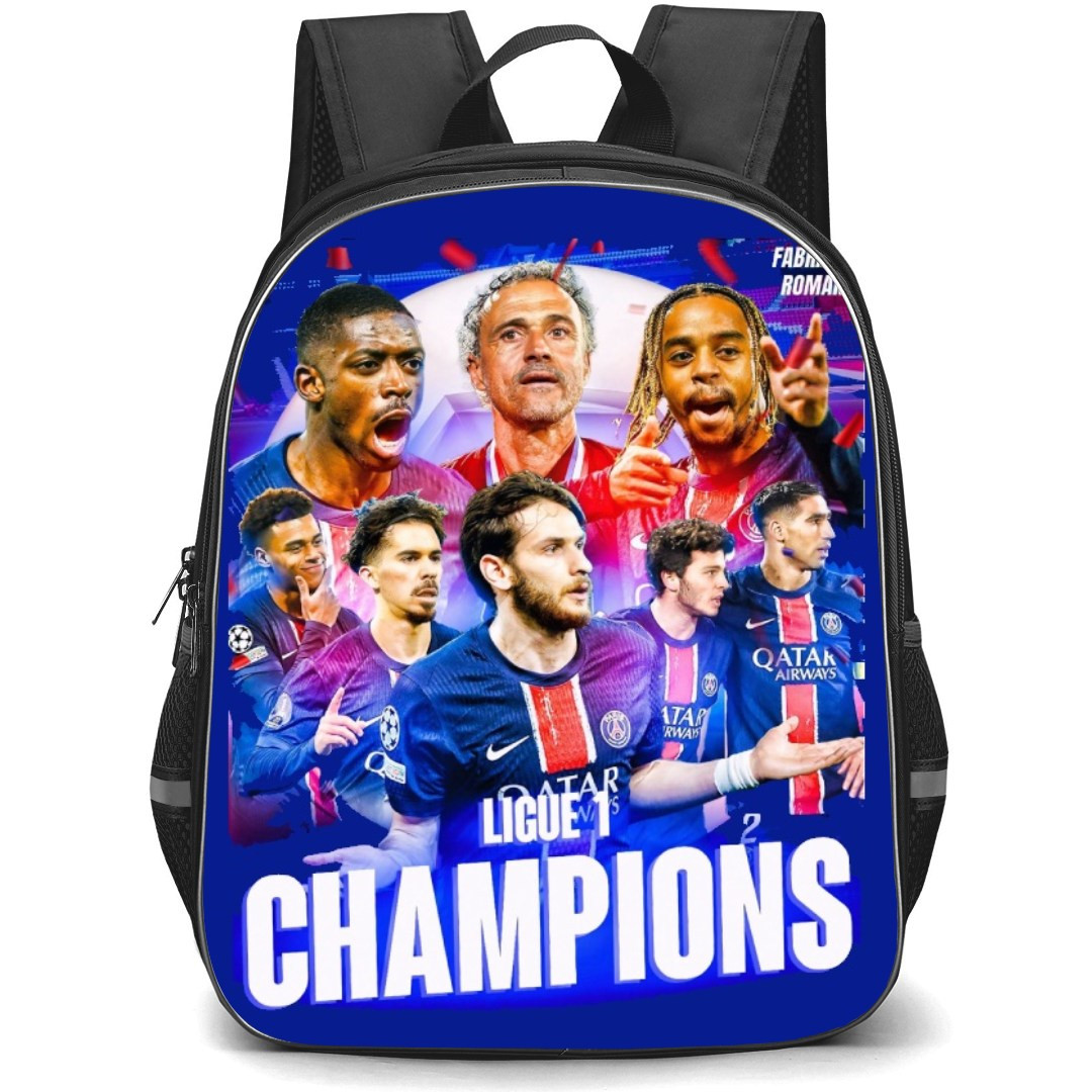 Paris Saint-Germain Backpack StudentPack - Paris Saint-Germain Ligue 1 Champions Blue illustration