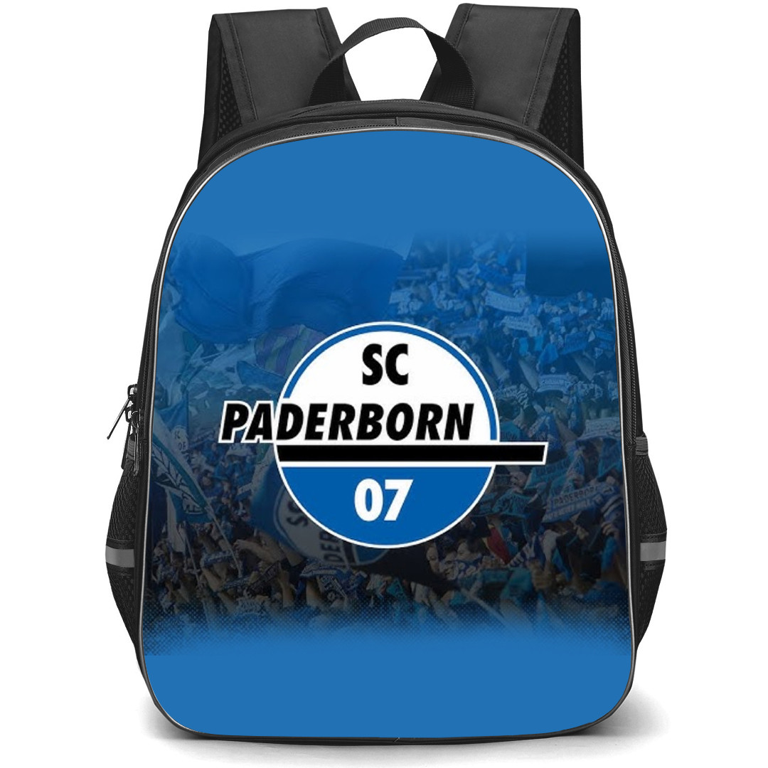 SC Paderborn 07 Backpack School Bag StudentPack - Logo Fans Cheering In Blue Background Football Club