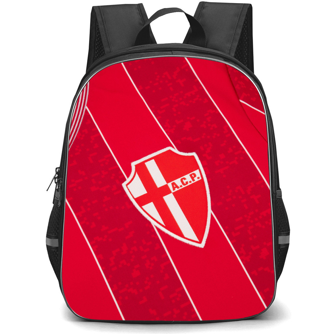 Calcio Padova Backpack School Bag StudentPack - Logo In Red Jersey