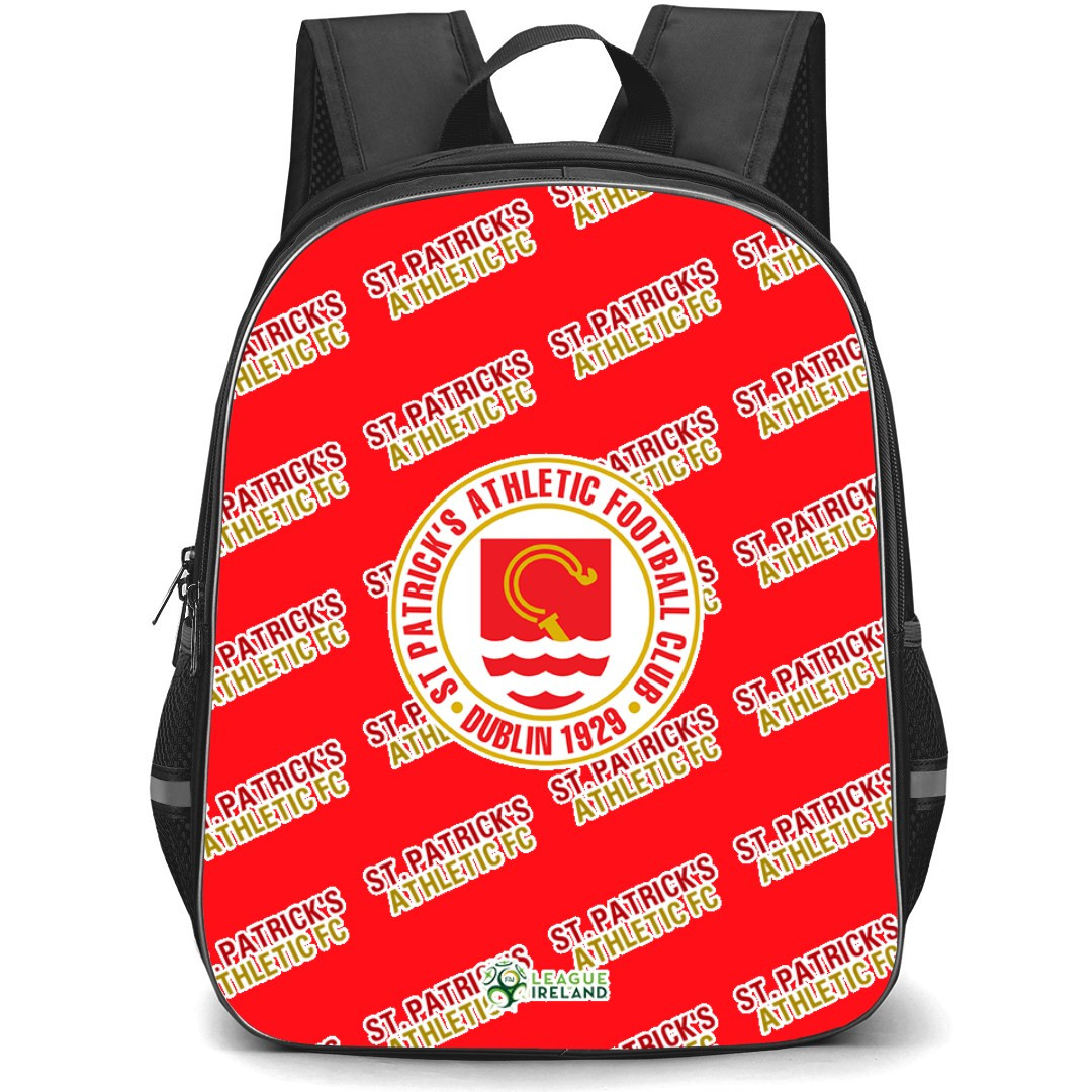 ST Patricks Athletic FC Backpack StudentPack - Patricks Football Club Medley Monogram Wordmark