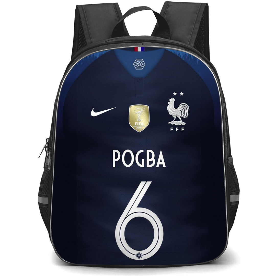 Paul Pogba Backpack StudentPack - Paul Pogba France National Football Team No. 6 Jersey