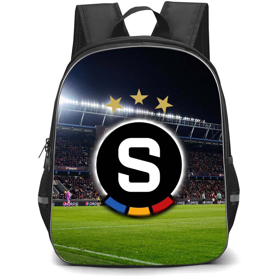 AC Sparta Prague Backpack School Bag StudentPack - Logo In Field Background