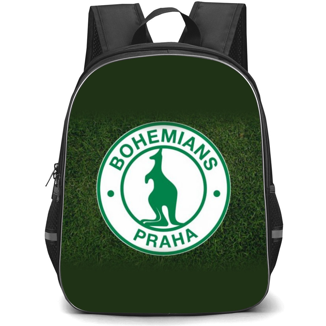 Bohemians Praha 1905 Backpack School Bag StudentPack - Logo In Grass Background