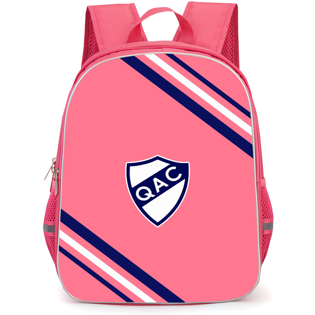 Quilmes Atletico Club Backpack School Bag StudentPack - Quilmes Atletico Club Large Logo With Stripe
