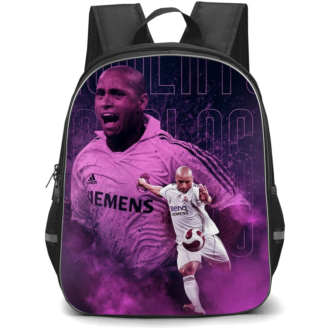 Roberto Carlos Backpack StudentPack - Roberto Carlos Digital Art Purple Background