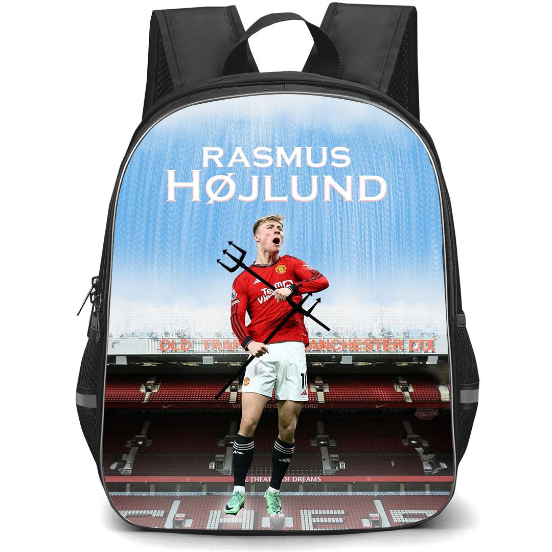 Rasmus Hojlund School Backpack StudentPack - Rasmus Hojlund Manchester United F.C. 2024 Poster