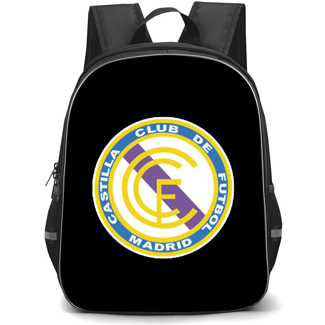 Real Madrid Castilla Backpack School Bag StudentPack - Real Madrid Castilla Large Logo Football Club
