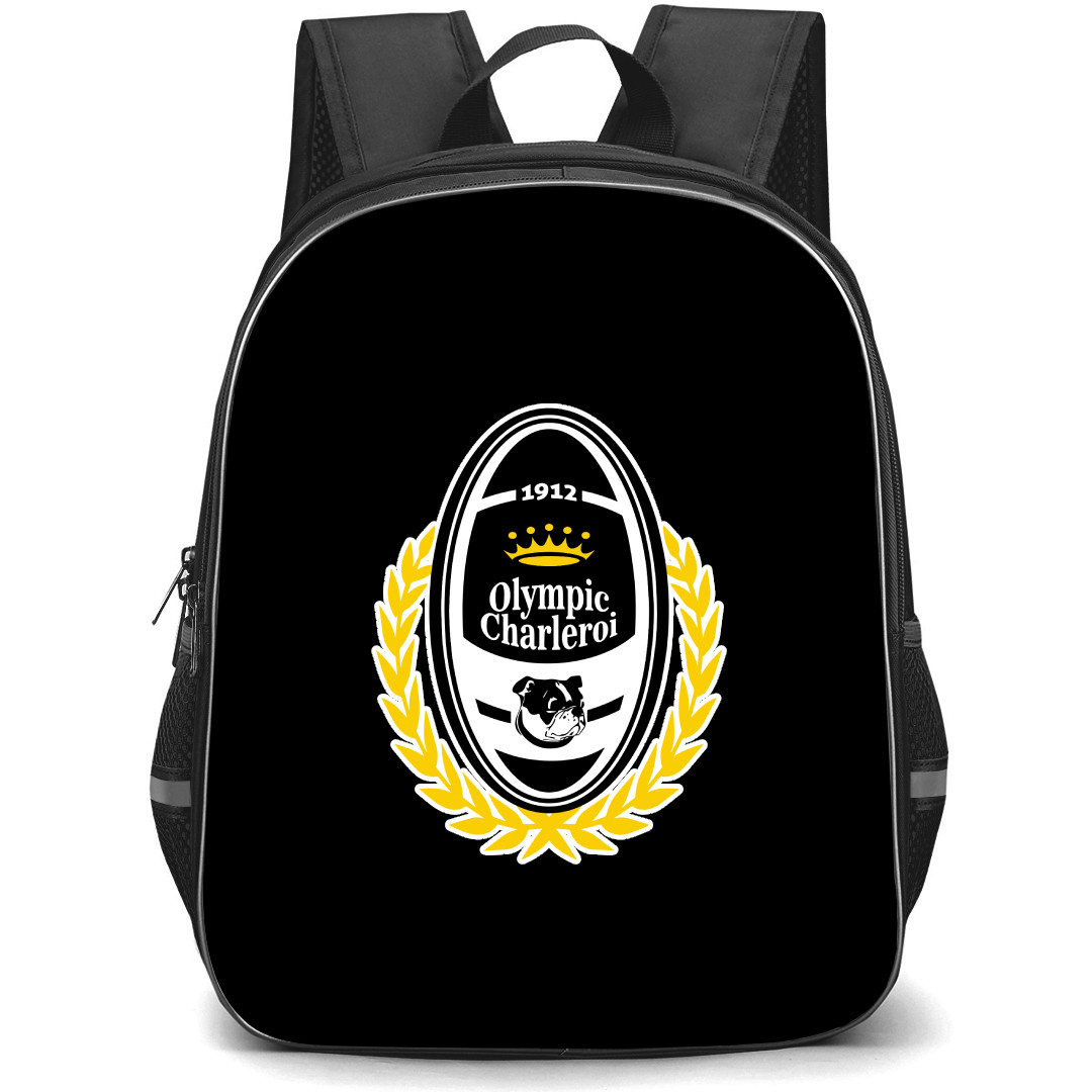 R Olympic Club De Charleroi Backpack School Bag StudentPack - Large Logo Football Club