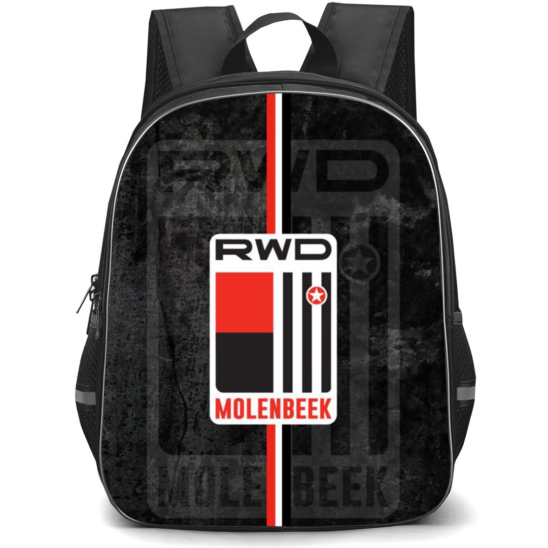 RWDM Backpack School Bag StudentPack - Large Logo In Grunge Background Football Club