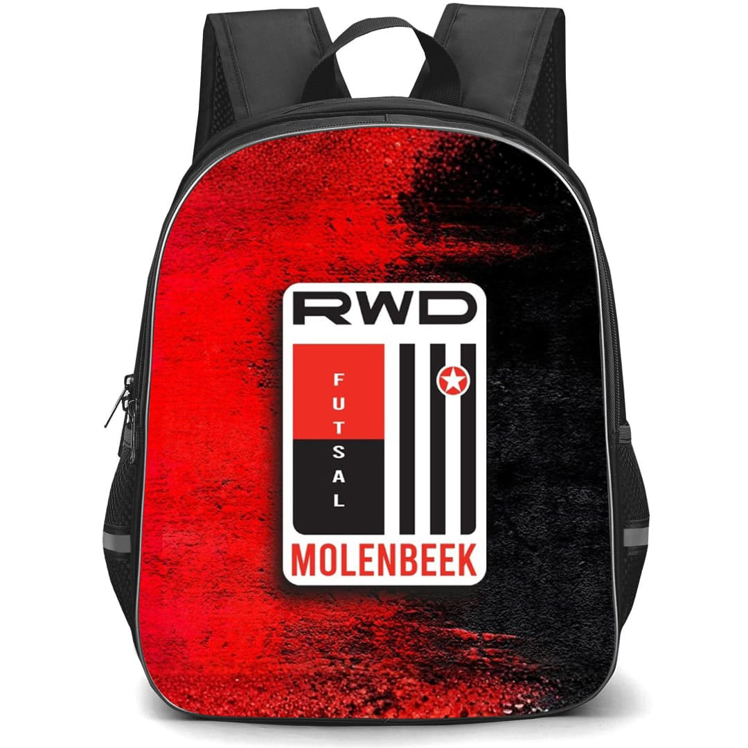 RWDM Backpack School Bag StudentPack - Large Logo In Red And Black Background Football Club